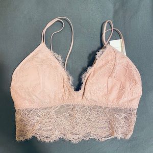 NWT Gilly Hicks Long lime Bralette SMALL